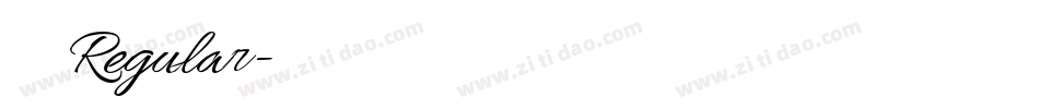 小确幸 Regular字体转换